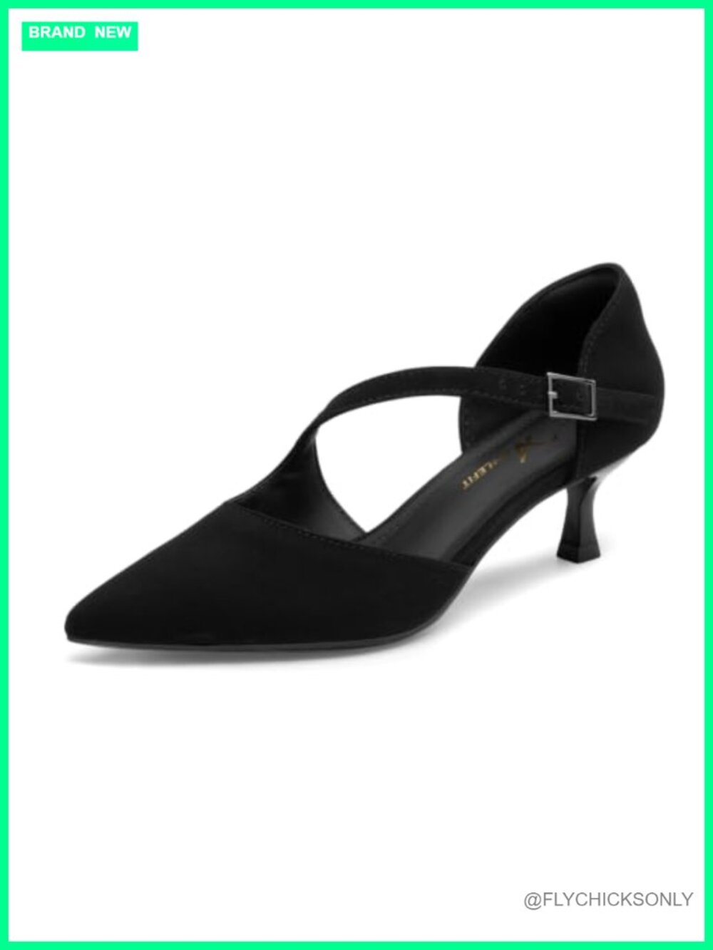 Women's Low Kitten Heel Pointed Toe Pumps Dress Shoes